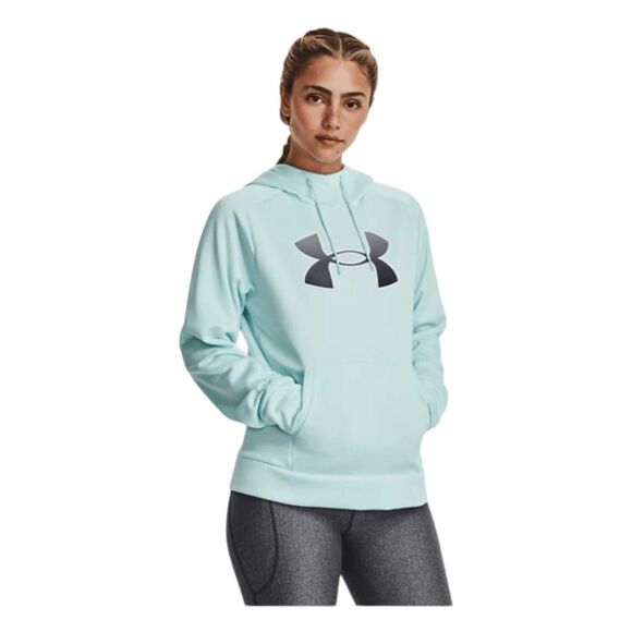 Under Armour Original Performance Fleece Hoodie Sweatshirt Mint Green Gray Pull- - Picture 1 of 13